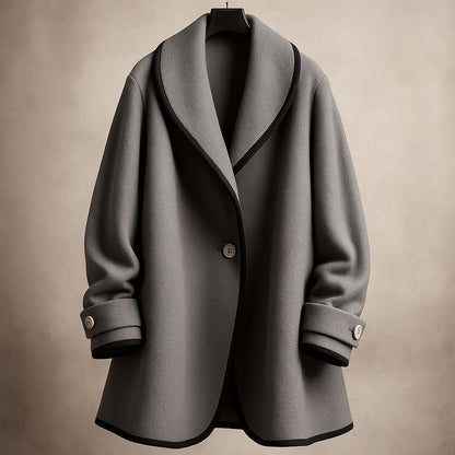 Lucia Wool Shawl Coat