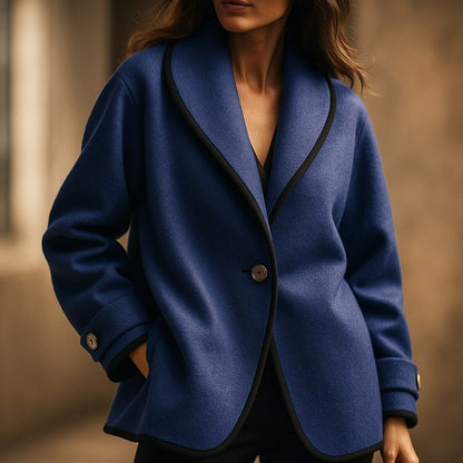 Lucia Wool Shawl Coat