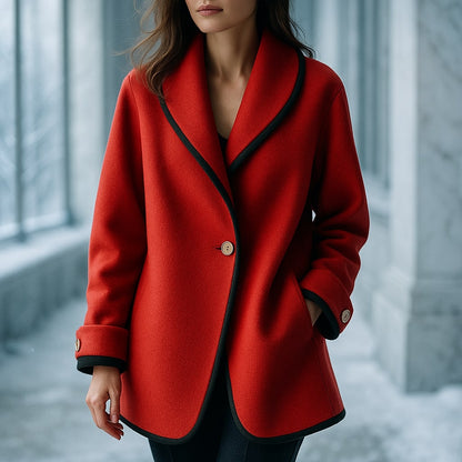 Lucia Wool Shawl Coat