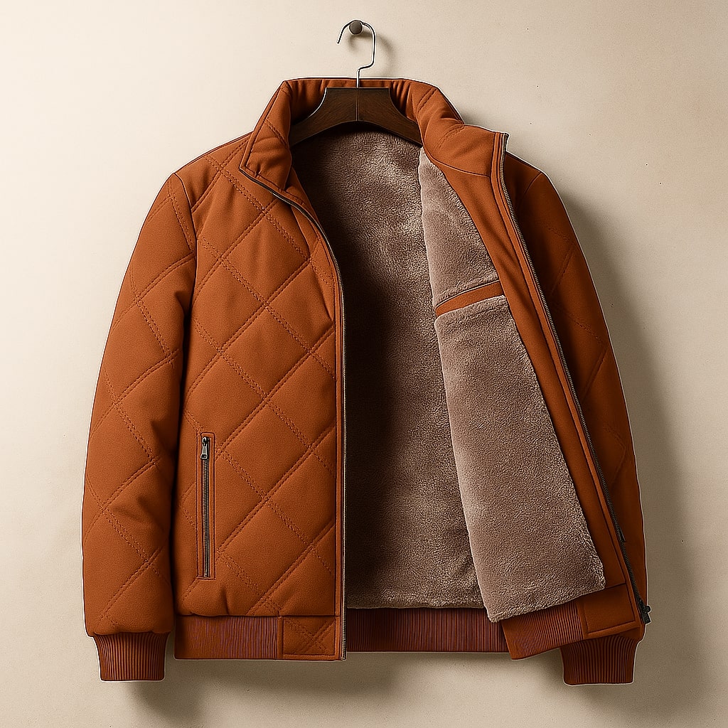 Hugo Quilted Fleece-Lined Jacket