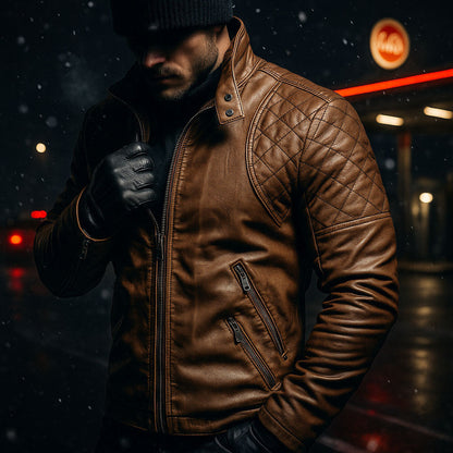 Dario Leather Moto Jacket