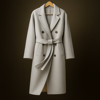 Alessandra Wool Belted Coat