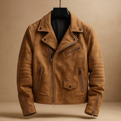 Alessio Leather Biker Jacket