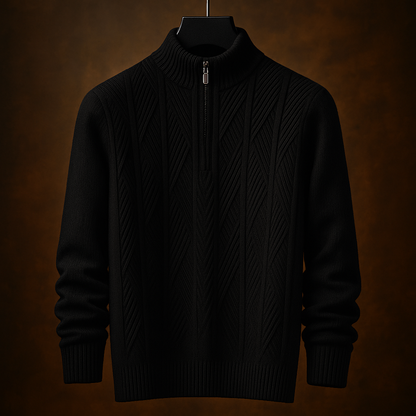 Dario Half-Zip Textured Sweater