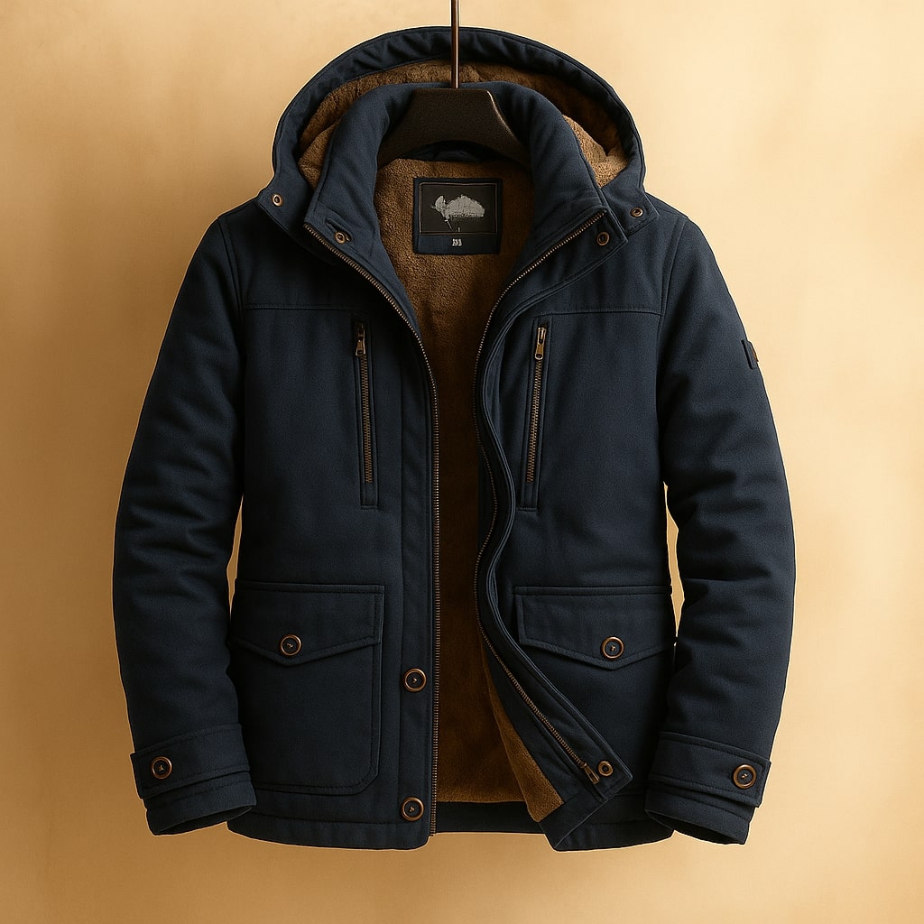 Riccardo Lined Cotton Hooded Jacket