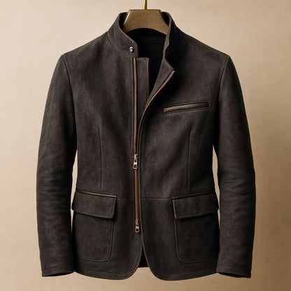 Vittorio Sueded Zip Jacket