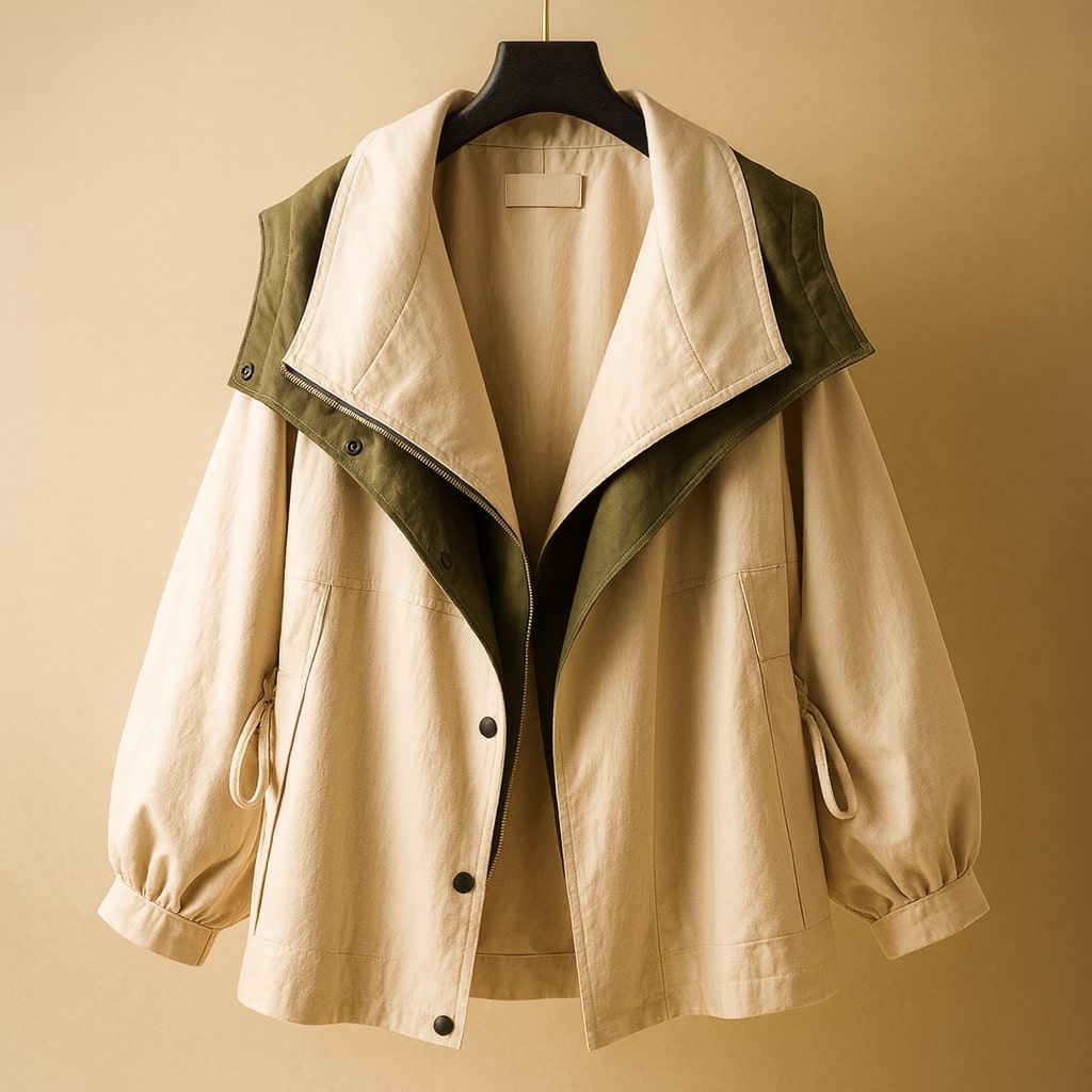 Noemi Asymmetric Panel Jacket