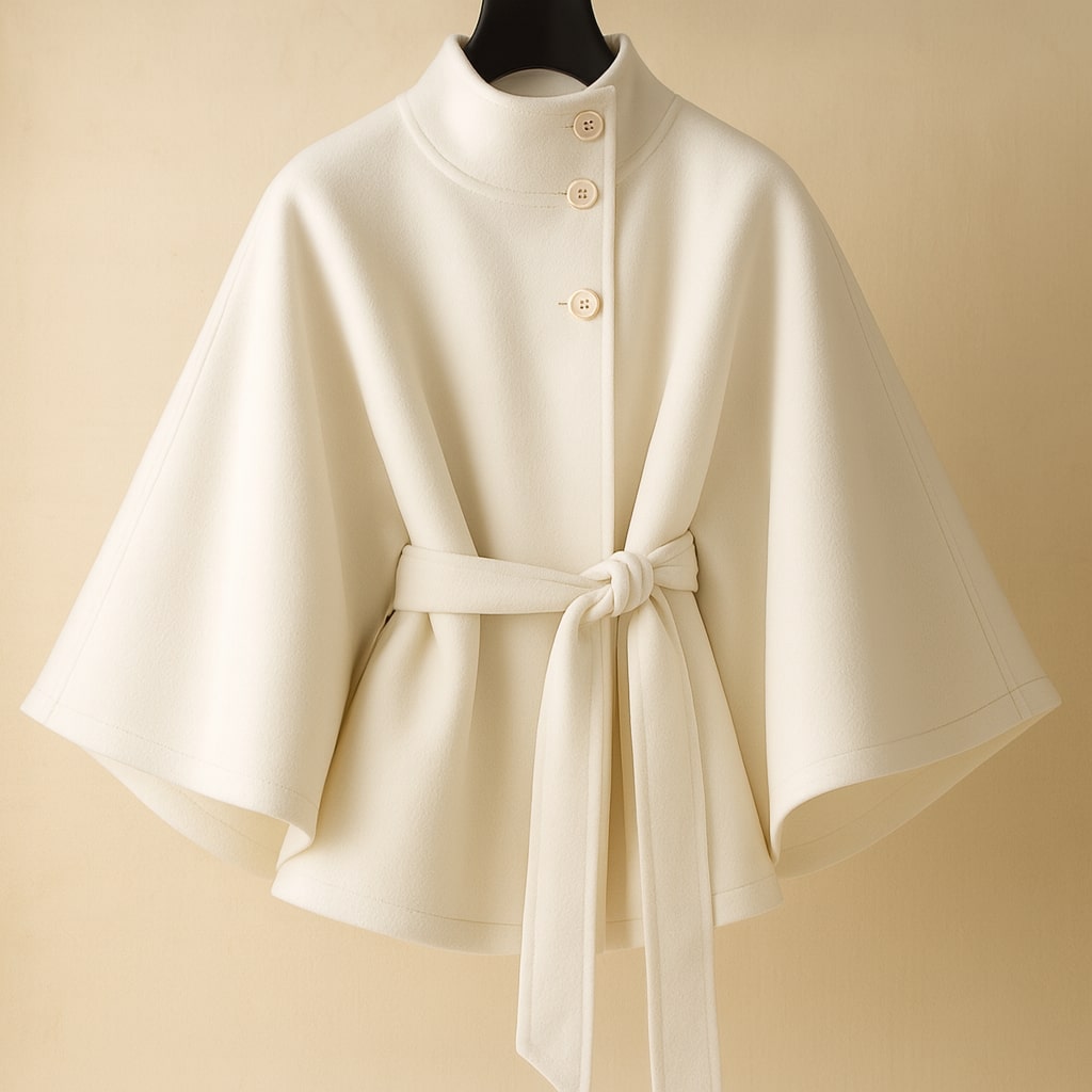 Marina Belted Cape Coat