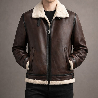 Riccardo Lined Aviator Jacket