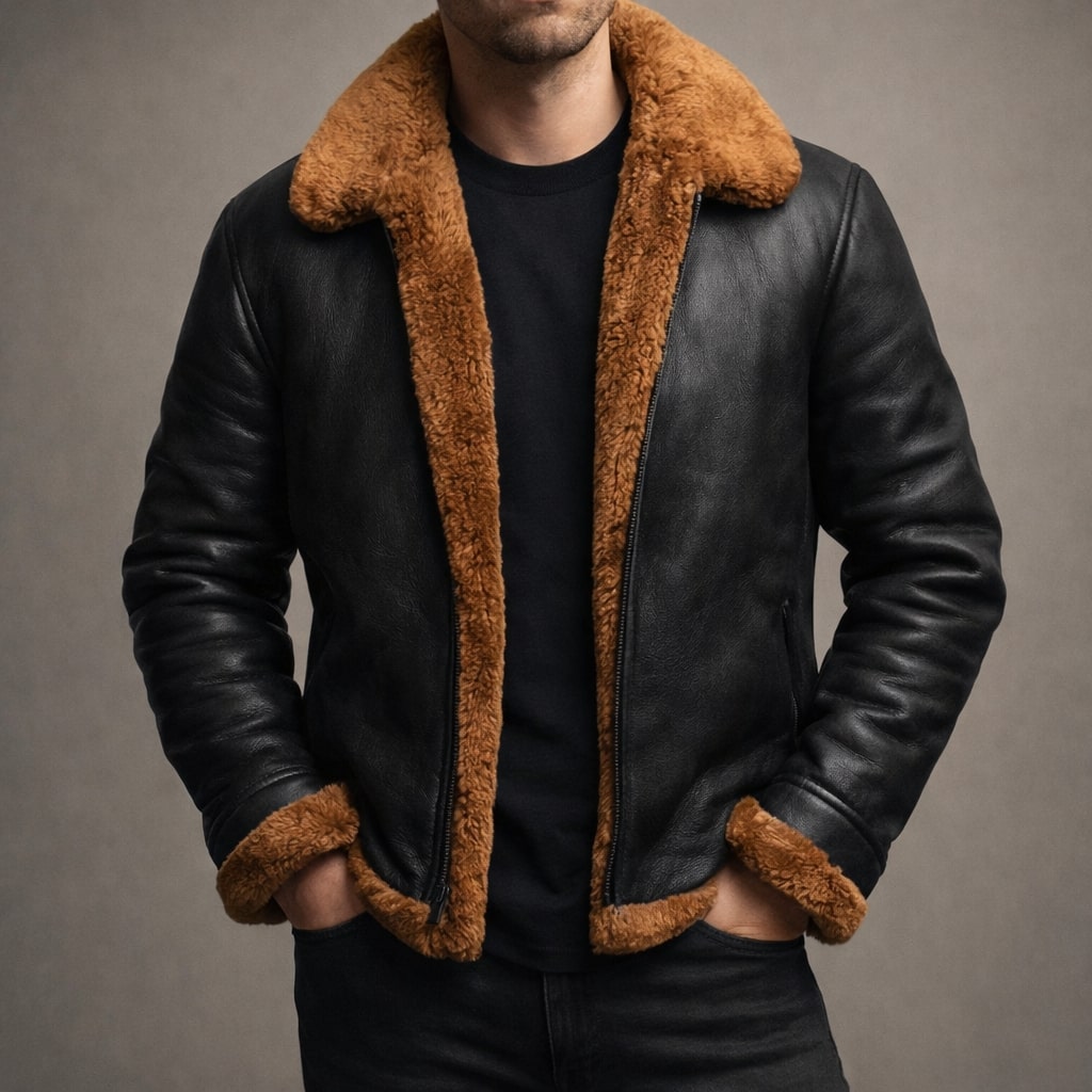 Giacomo Lined Aviator Jacket
