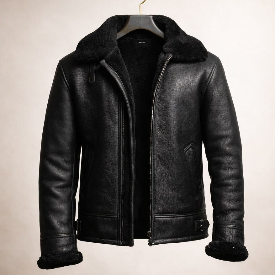 Giacomo Lined Aviator Jacket
