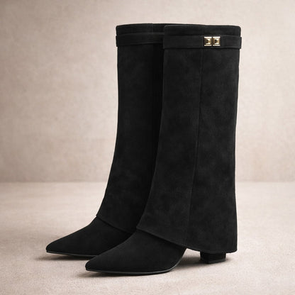 Valeria Suede Mid-Calf Boots