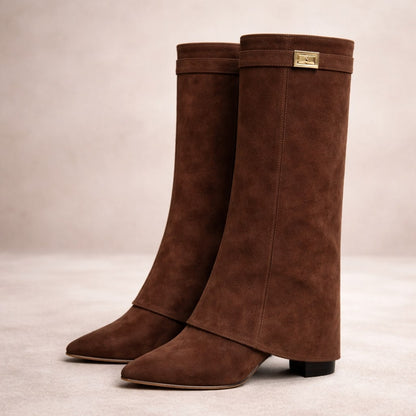 Valeria Suede Mid-Calf Boots