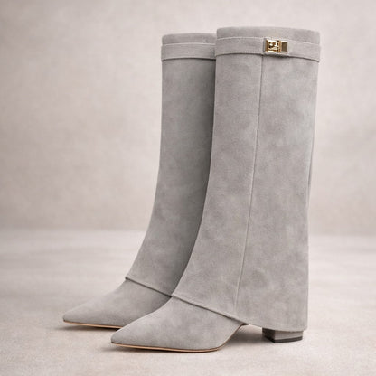 Valeria Suede Mid-Calf Boots