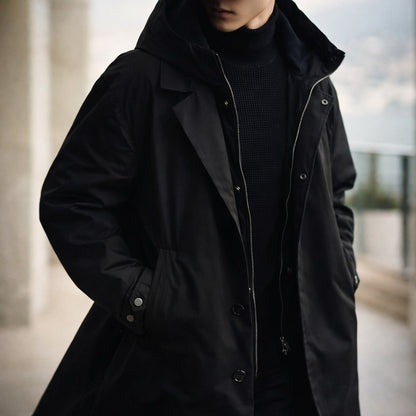 Raffaele Layered Hooded Coat