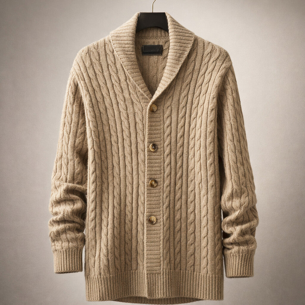 Giacomo Knit Shawl Collar Cardigan
