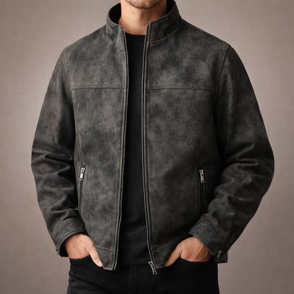 Riccardo Leather Zip Jacket