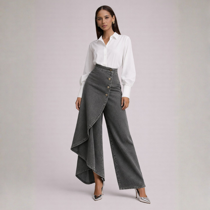 Vienne Denim Skirt Pants