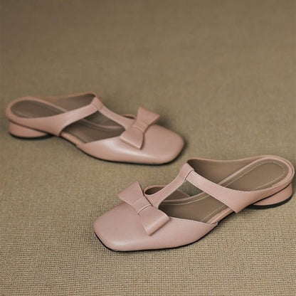Camila Leather T-Strap Flats