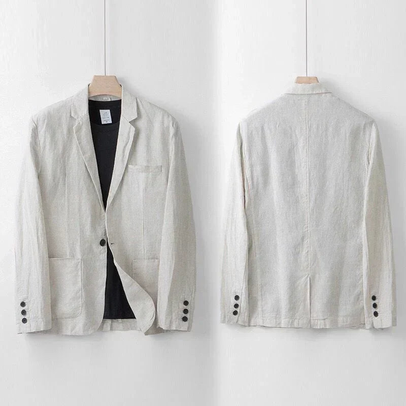 Bastian Linen Blend Suit Set