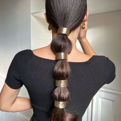 Aria Gold 4-Piece Hair Rings