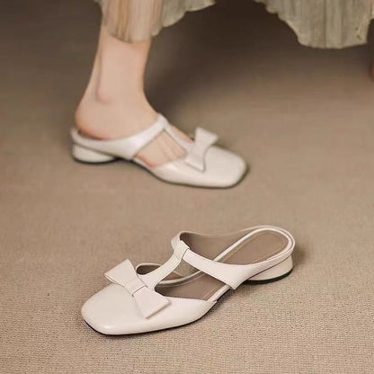 Camila Leather T-Strap Flats