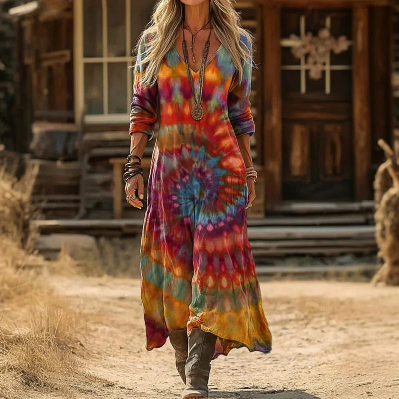 Vienne | Long Sleeve Vintage Casual Dress