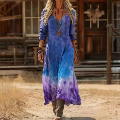 Vienne | Long Sleeve Vintage Casual Dress