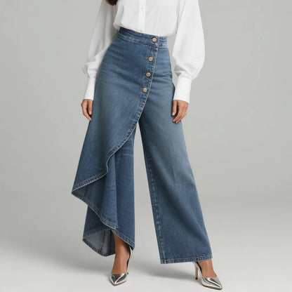 Vienne Denim Skirt Pants