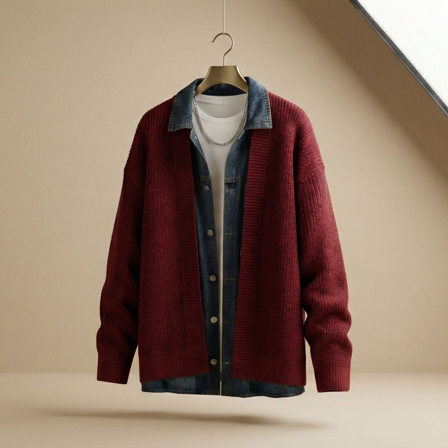 Marcello Layered Knit Jacket