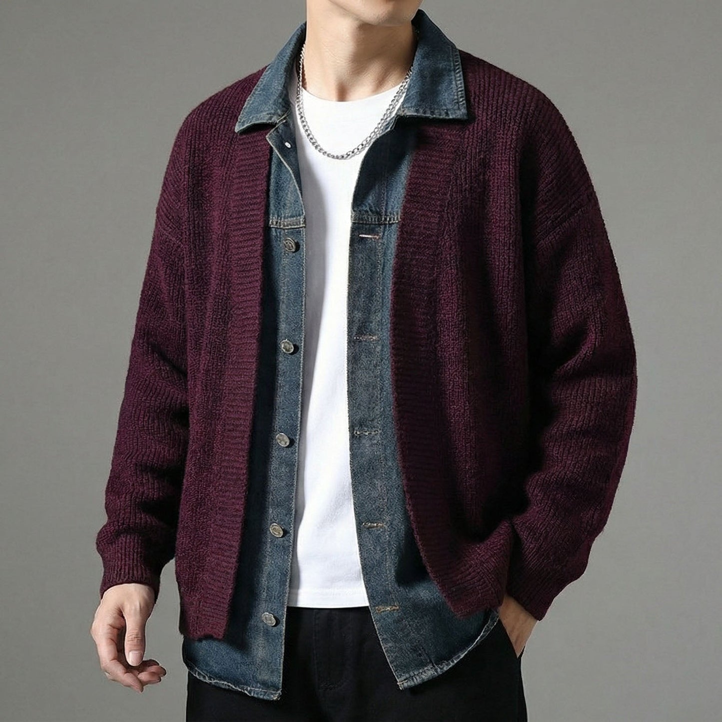 Marcello Layered Knit Jacket