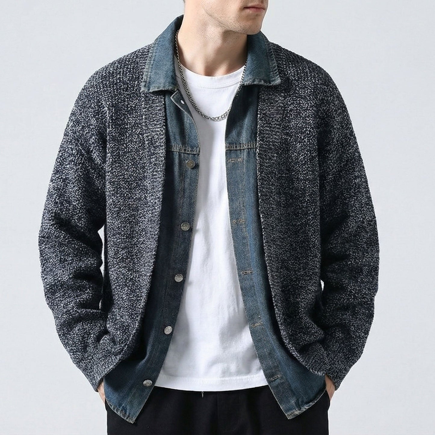 Marcello Layered Knit Jacket