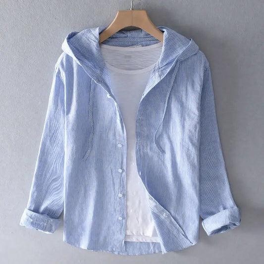 Elan Linen Hoodie Shirt