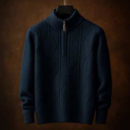 Dario Half-Zip Textured Sweater