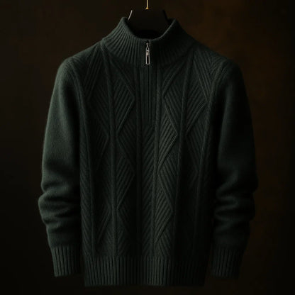 Dario Half-Zip Textured Sweater