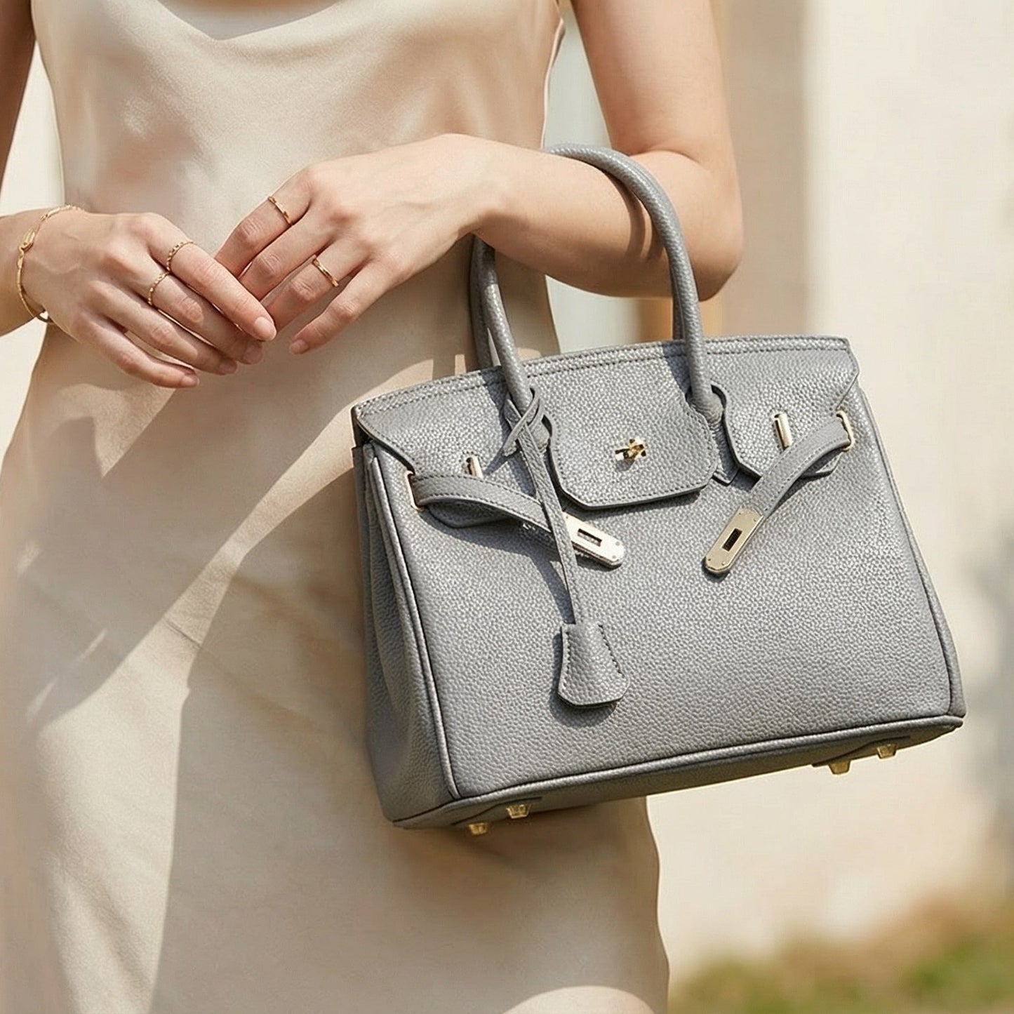 Camilla Structured Top-Handle Bag