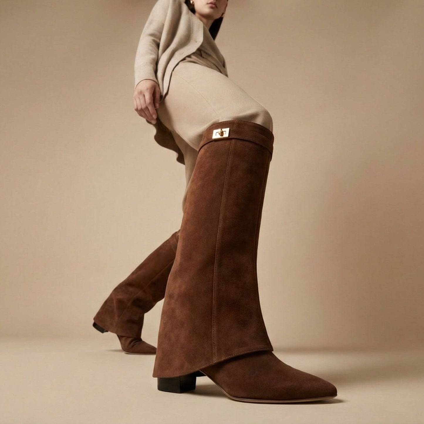 Valeria Suede Mid-Calf Boots
